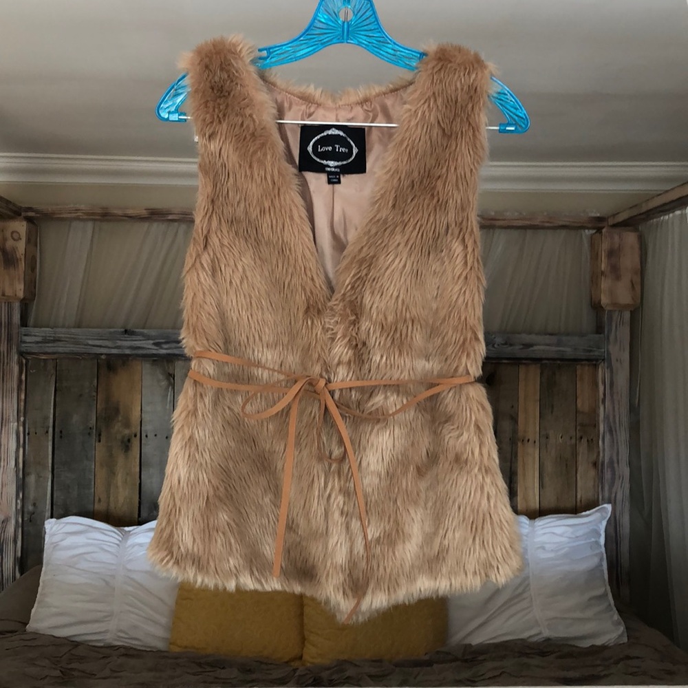 Faux Fur Vest NWOT
